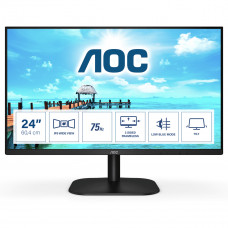 AOC 24” FHD @ 75HZ IPS 250CD/M2 1000:1 4MS HDMI VG BLK BASIC