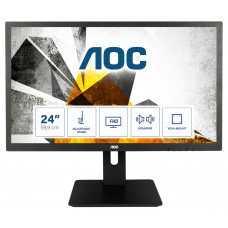 AOC 24” B2B FHD HDMI VGA DVI 60HRZ 2MS HEI SPK