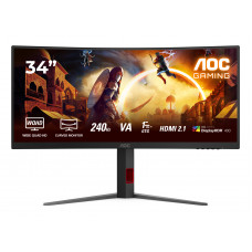 AOC 34” CU34G4Z WQHD GAMING CURVED 240HZ 3440X1440 HDR400 