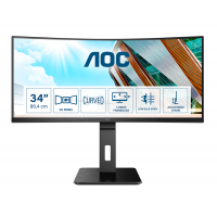 AOC 34"CURVED 3440X1440 UWQHD @100HZ VA 300CD/M2