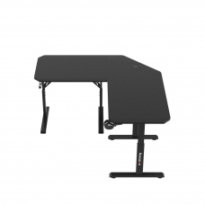 Huzaro Hero 7.3 Black Height-Adjustable Corner Gaming Desk