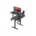 Huzaro Hero 7.3 Black Height-Adjustable Corner Gaming Desk