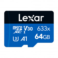 LEXAR 64GB High-Performance 633x microSDXC UHS-I,100MB/s