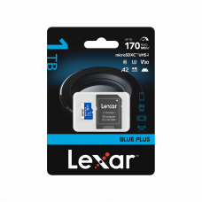 LEXAR 1TB Blue Plus microSDHC UHS I inc SD adapter 170MB/s