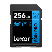 LEXAR 256GB High-Pro 800x SDHC™/SDXC™ UHS-I Card BLUE Series