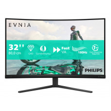 PHILIPS 32" LED CURVED GAMING MONITOR EVNIA FAST VA QHD