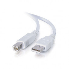 ROLINE VALUE USB 2.0 CABLE  A-B 1.8M WHITE - 
