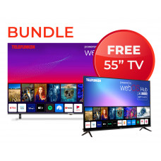 TELEFUNKEN WC BUNDLE 85" 4K WebOS FRAMELESS +55" UHD WebOS