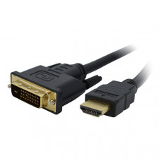 HDMI 1.4 (M) TO DVI-D (M) 2M BLACK OEM DISPLAY CABLE  