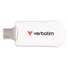 VERBATIM PLECTRA USB-C FLASH DRIVE WHITE 256GB				