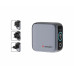 VERBATIM 65W 3-PORT MINI GAN CHARGER WITH TFT TOUCH DISPLAY VERBATIM 65W 3-PORT MINI GAN CHARGER WITH TFT TOUCH DISPLAY