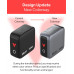 VERBATIM 100W 3-PORT MINI GAN CHARGER WITH TFT TOUCH DISPLAY VERBATIM 100W 3-PORT MINI GAN CHARGER WITH TFT TOUCH DISPLAY