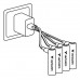 VERBATIM AAA USB-C Rechargeable Batteries Pack of 4 VERBATIM AAA USB-C Rechargeable Batteries Pack of 4