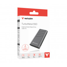 VERBATIM VERBATIM TURBOMETAL SSD USB4 2TB, 3700 MB/s read an