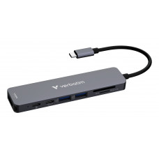 VERBATIM USB-C Essentials Multiport Hub 7 PORT VERBATIM USB-C Essentials Multiport Hub 7 PORT