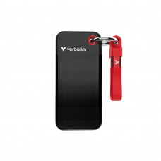VERBATIM POCKET SSD USB 3.2 GEN 2 1TB BLACK / RED