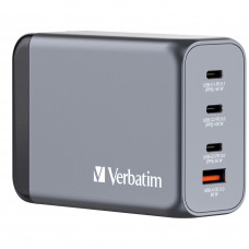 VERBATIM GNC-240 GAN CHARGER 4 PORT 240W USB A/C (EU/UK/US)