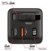 VERBATIM GaN CHARGER 65W 2 PORT RETRACTABLE CABLE UK/EU