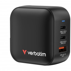 VERBATIM MINI GAN Charger 70W 3 PORT US/EU/UK				
