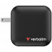 VERBATIM MINI GAN Charger 100W 3 PORT US/EU/UK				