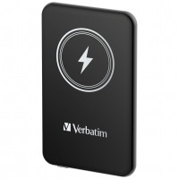 VERBATIM CHARGE N GO MAGNETIC WIRELESS POWER BANK 5000 BLACK