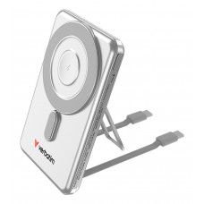 VERBATIM CHARGENGO 2C POWER BANK MAG W/L CHARGE 5000MAH SILV