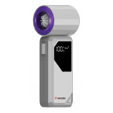 VERBATIM COOL 'N' GO AIRJET HANDHELD FAN SILVER/PURPLE VERBATIM COOL 'N' GO AIRJET HANDHELD FAN SILVER/PURPLE