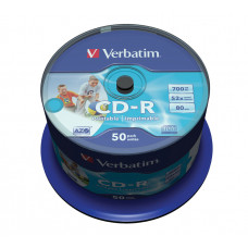 CD-R DataLifePlus,Branded,80 min,Wide Inkjet Print (ID) 50pk
