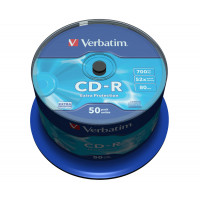 CD-R DataLife Branded 80 min52x NonPrint RetSpind 50pk - 