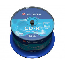 CD-R DataLife Branded 80 min52x NonPrint RetSpind 50pk - 