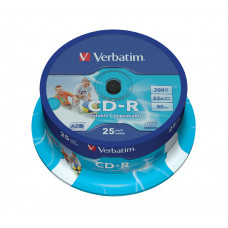 CD-R DataLifePlus,Branded,80 min,Wide Inkjet Print (ID) 25pk