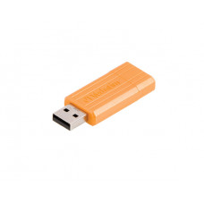 USB 2.0 8GB PinStripe Colour Edition Drive - Volcanic Orange