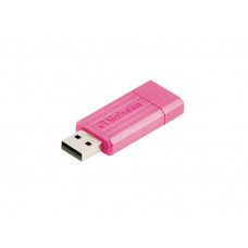 USB 2.0 8GB PinStripe Colour Edition Drive - Hot Pink