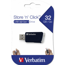VERBATIM STORE 'N' CLICK USB 3.2 GEN 1 DRIVE 32GB BLACK
