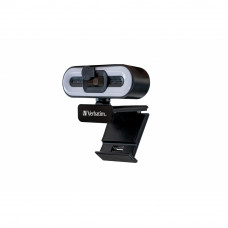 VERBATIM WEBCAM FULL HD 1080P AUTOFOCUS MICROPHONE & LIGHT