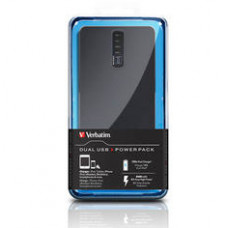 VERBATIM DUAL USB PORTABLE POWER PACK 8400MAH