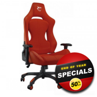 WHITE SHARK GAMING CHAIR MONZA RED