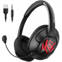 EKSA AIR JOY GAMING HEADSET CORDED MIC STEREO SURR BLK