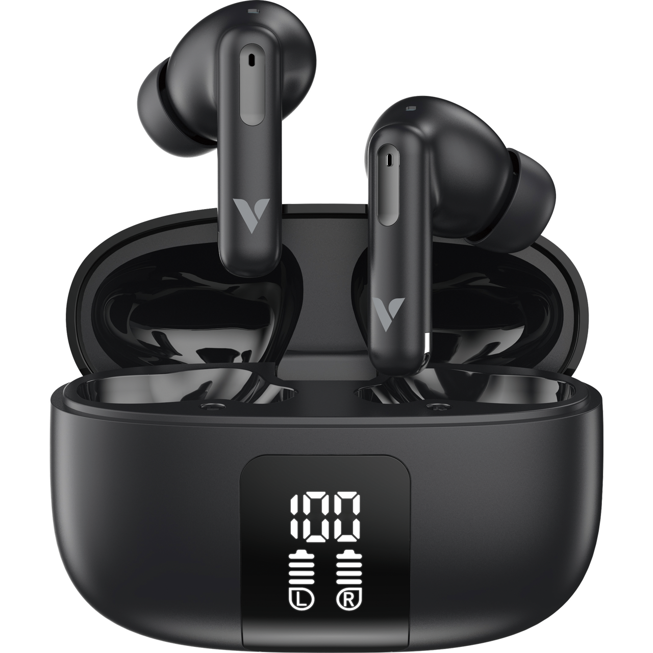 TruSound Hybrid ANC + ENC Earbuds — Black