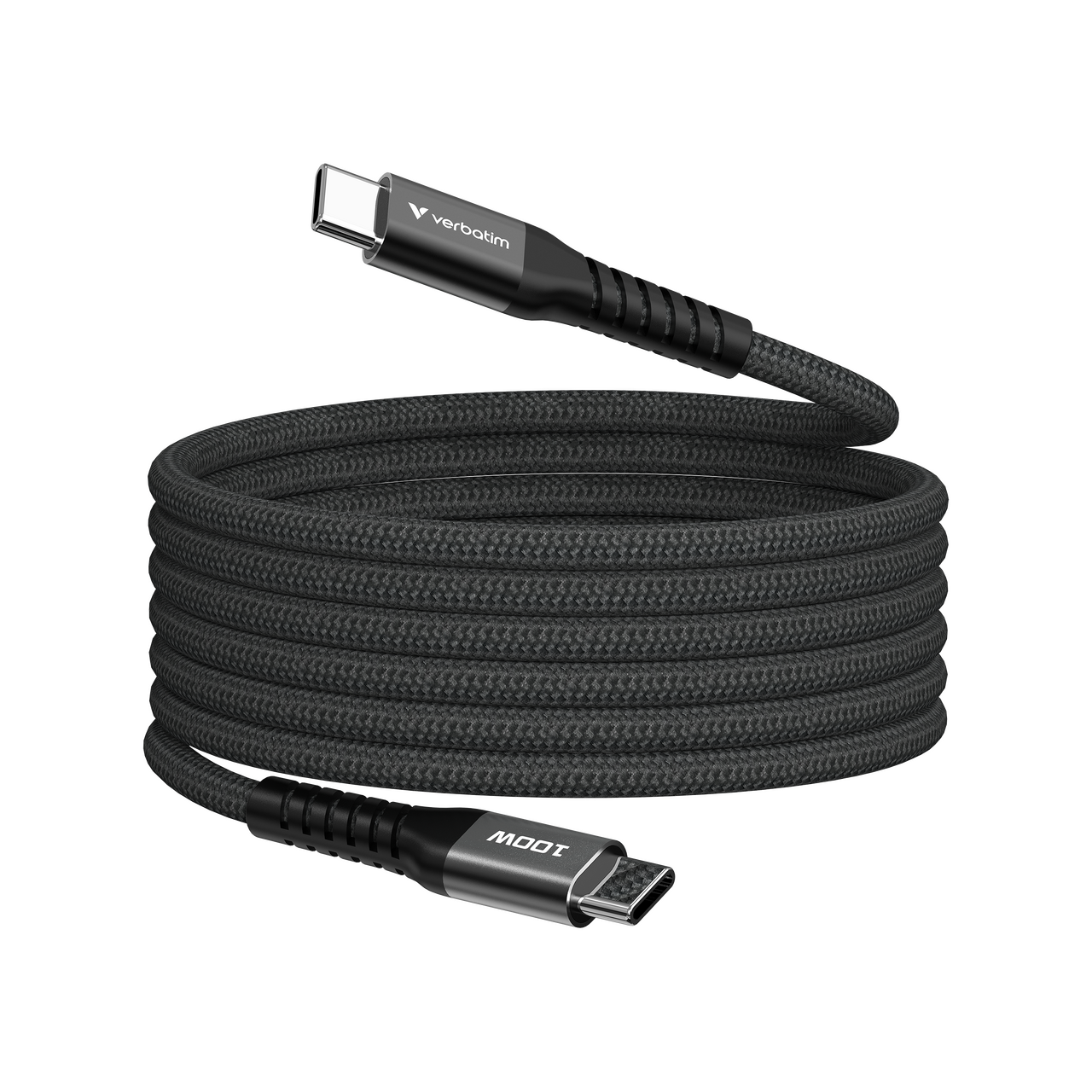 Sync & Charge USB-C to USB-C 100W Magnetic Cable 120cm — Black